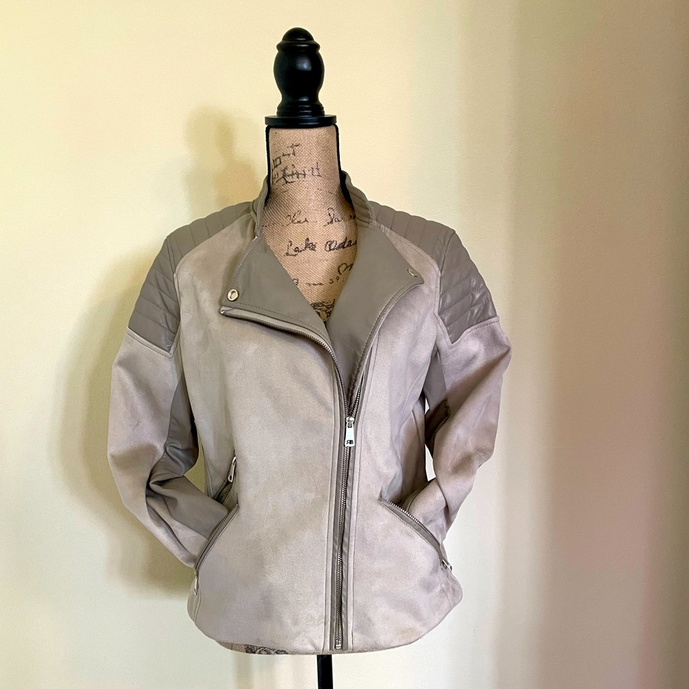 H&M Pleather/Suede Jacket. Size 10. Worn once!